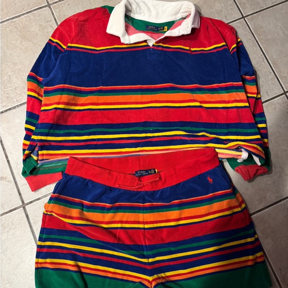 Ralph Lauren Colorful Striped Terry Set XXL